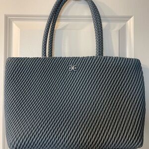 Sam Edelman Julia Quilted Tote in Denim Blue